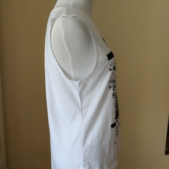 ※NEW※ MARILYN MONROE QUOTE SLEEVELESS TOP -SIZE: L - Picture 7 of 8